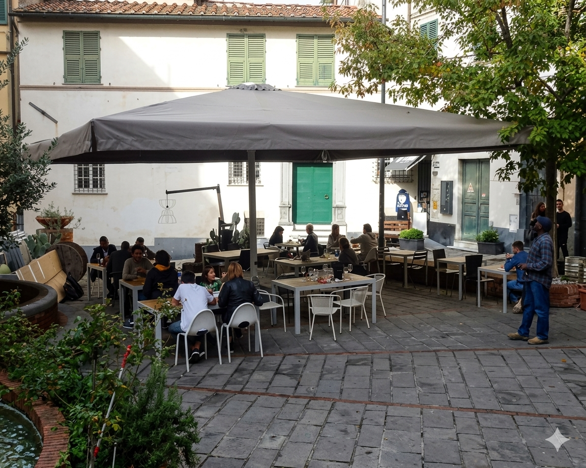 شماسي مودرن خارجية حديد معدن فاخرة لتجهيز المطاعم و فرش الكافيهات و الجلسات الخارجية Prime (16)